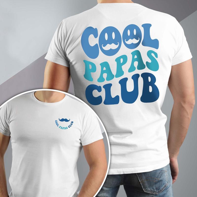 Cool Papas Club Shirt for Men, Cool Grandpa T-Shirt, Funny Papa Shirt, New Grandpa Gifts, Grandpa Birthday Gift, Best Dad Gift for Him