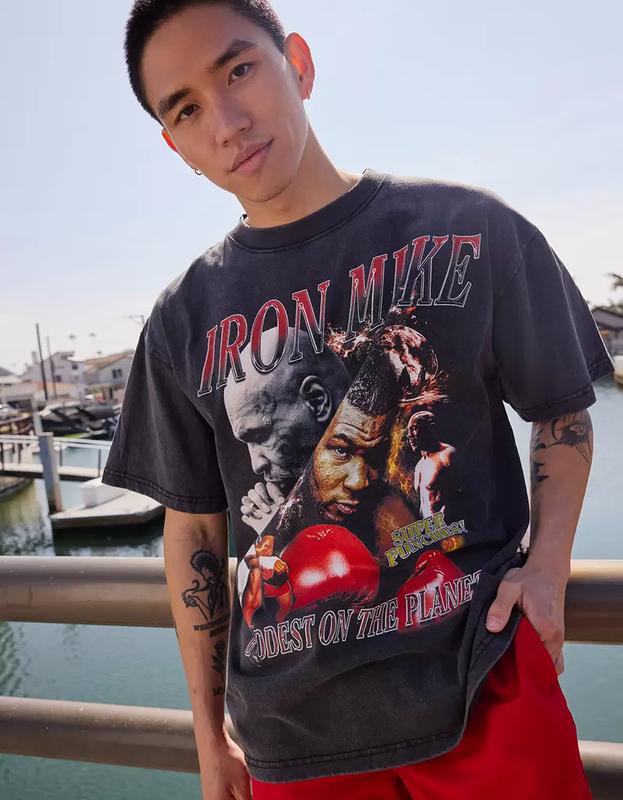 MIKE TYSON Super Punch Mens Boxy Tee - Sweater - Hoodie