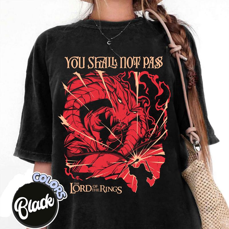 You Shalll Not Pass LOTR T Shirt Hoodie Sweatshirt Sweater