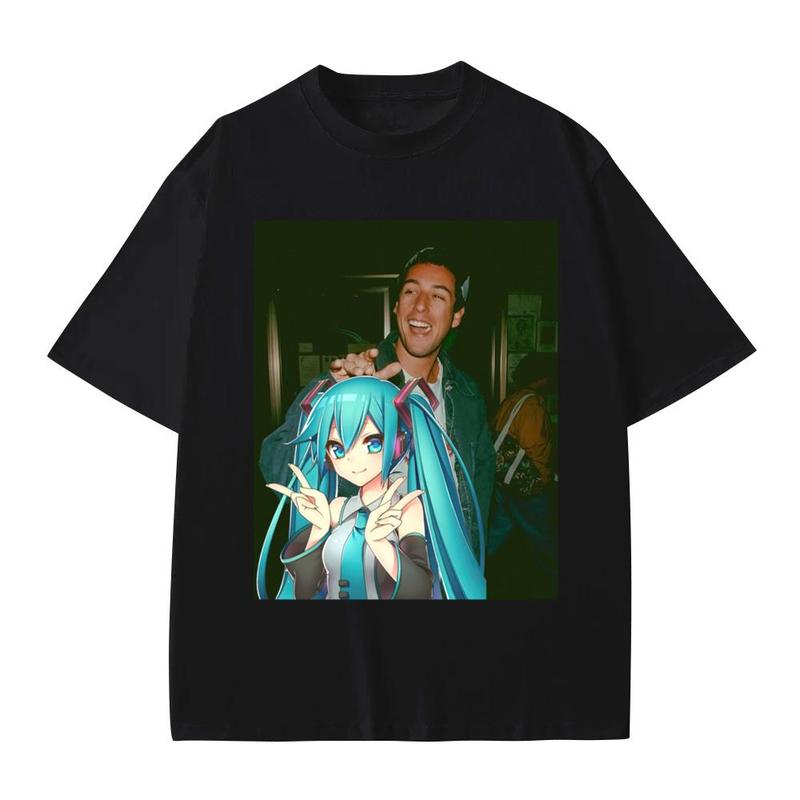 Hatsune Miku Anime tee, Grown Ups Sandler tshirt, Sandler Happy Gilmore Tee Cotton Menswear