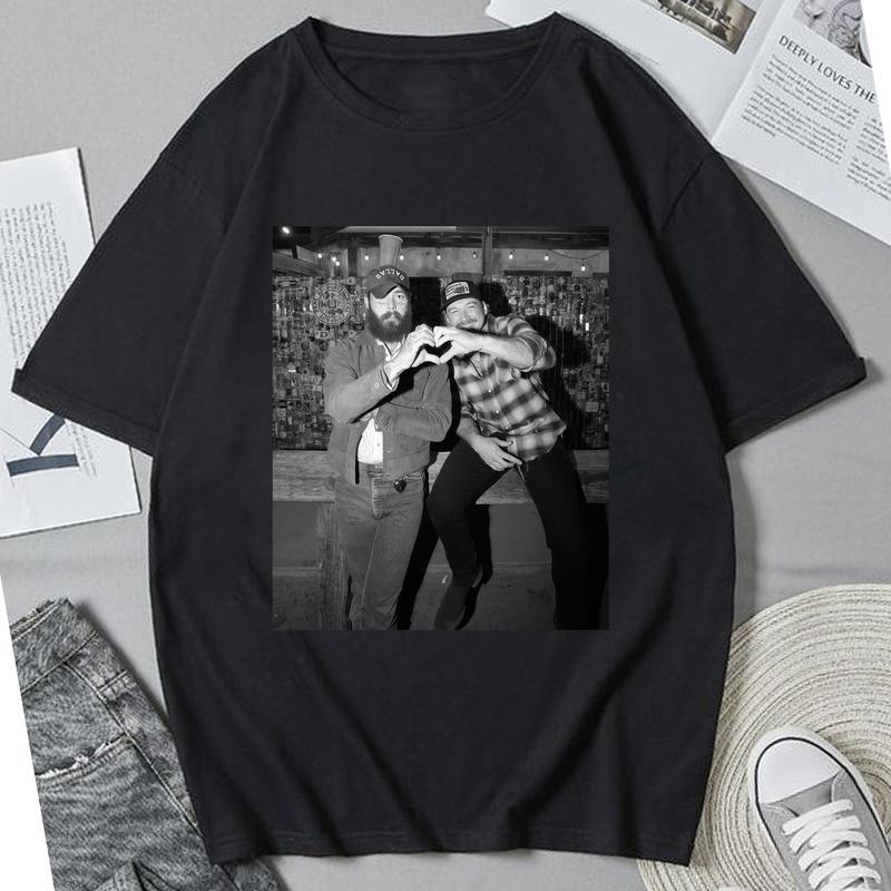 Posty And Morgan Had Some Help Shirt, Country Music Shirt For Fan Casual Comfort Collar Cotton Collar Cotton