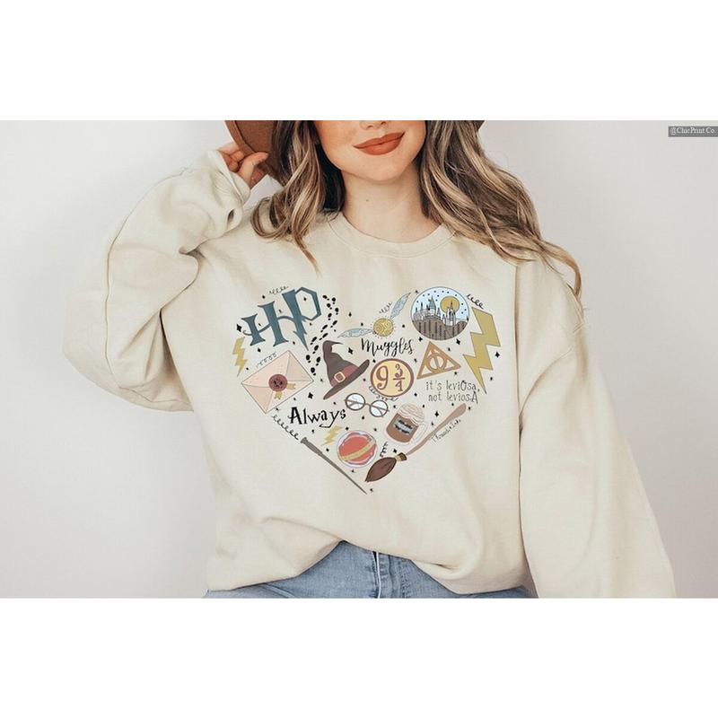 HP Sweatshirt Heart, Universal Studios Sweatshirt, #Hogwarts #Wizard Sweatshirt, HP Sweatshirt, Pottery Witch Heart Valentine Sweatshirt .Viral Shirt