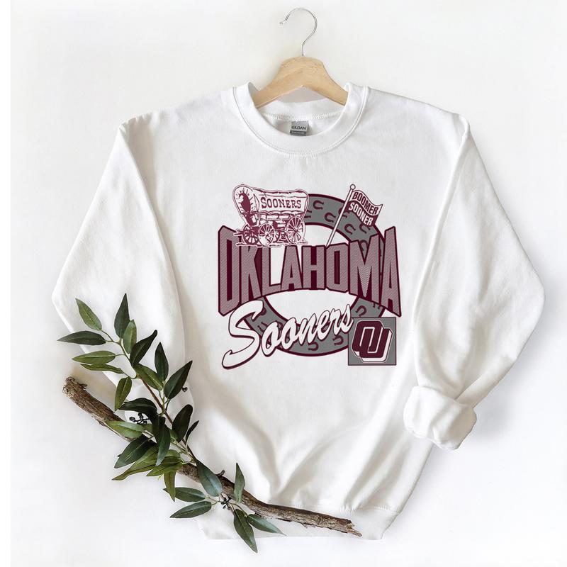25. Oklahoma Sooners Vintage NCAA Sportswear, Hoodie, Cotton Sweatshirt, Classic University Team Apparel Men’s Gift