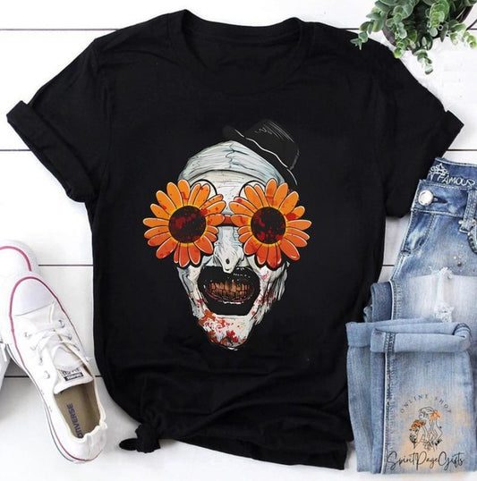 The Clown Terrifier 2 Sunflower Sunglasses Classic T-Shirt