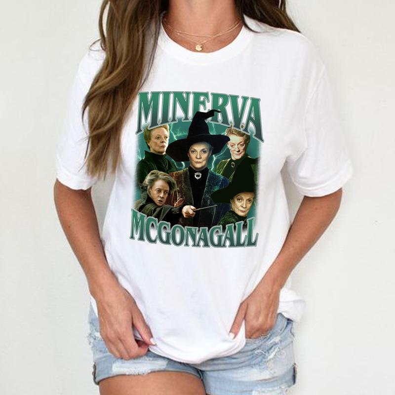 HP RIP McGonagall Professor Unisex Sweatshirt Hoodie Shirt Cotton Relaxed Fit, Dame Maggie Smith T-Shirt, Harry Tee