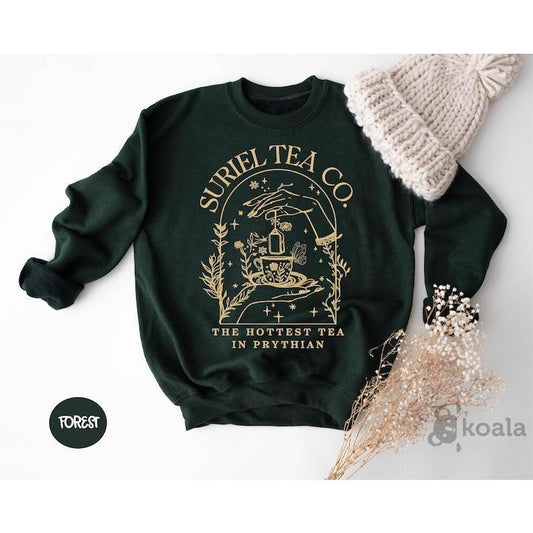 Suriel Tea Co Comfort Sweatshirt, Retro Bookish Sweatshirt, A Court Of Thorns and Roses Sweater, Acotar Sweatshirt, Sarah J Maas Sweatshirt