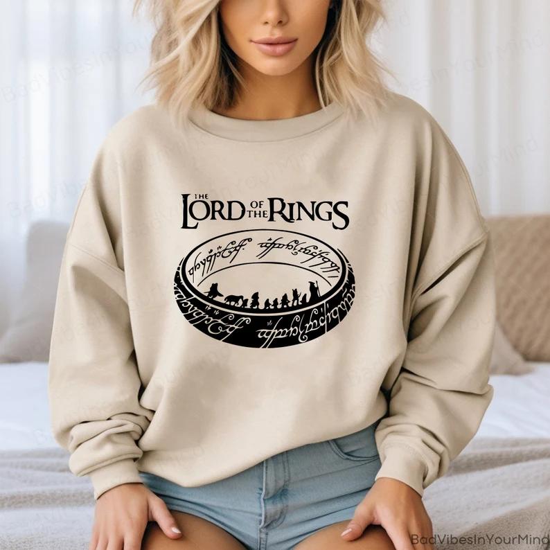 LOTR Sweatshirt, Lord of the Rings shirt, Dark Academia, Feminist Sweatshirt Womenswear Hoodie