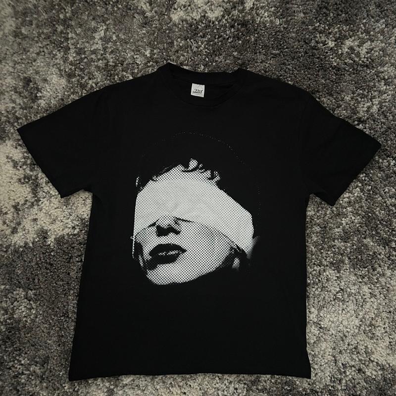 PURPOZ See-No-Evil T-Shirt - Double Sided, Cotton Crewneck Collar Crewneck Collar