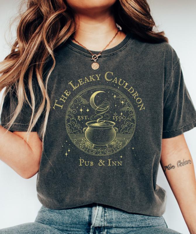 Leaky pub T-shirt, Universal Trip, Potter World Tee, Wizarding Apparel, Alley Top, Potterhead Gift, Cute Harry, cauldron
