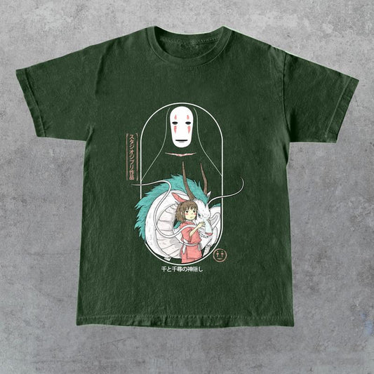 Spirited Away Shirt, Chihiro Shirt, Haku Shirt, No Face Shirt,Full Color, For Men, For Women, Gift for Her, Gift for Him, Gift for Friend