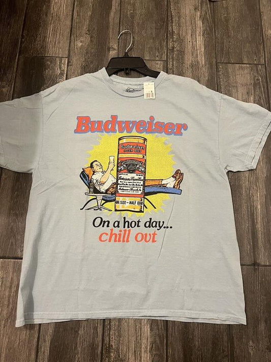 Budweiser Logo Mens Xl T-shirt Sweatshirt - Choose Your Hue - Styles For Every Occasion - Fashion For All - Multiple Sizes Available - Shared Styles