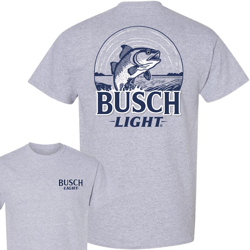 Busch Light Man's New Edition Shirt, Double Sides Graphic Tee, For Men, For Women