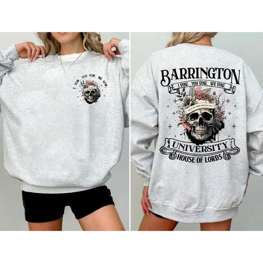 Retro Barrington University The Ritual Sweatshirt, Shantel Tessier Merch, Book Lover Shirt, Bookish Merch, Booktok Shirt, LORDS Series Book Shirt, Dar