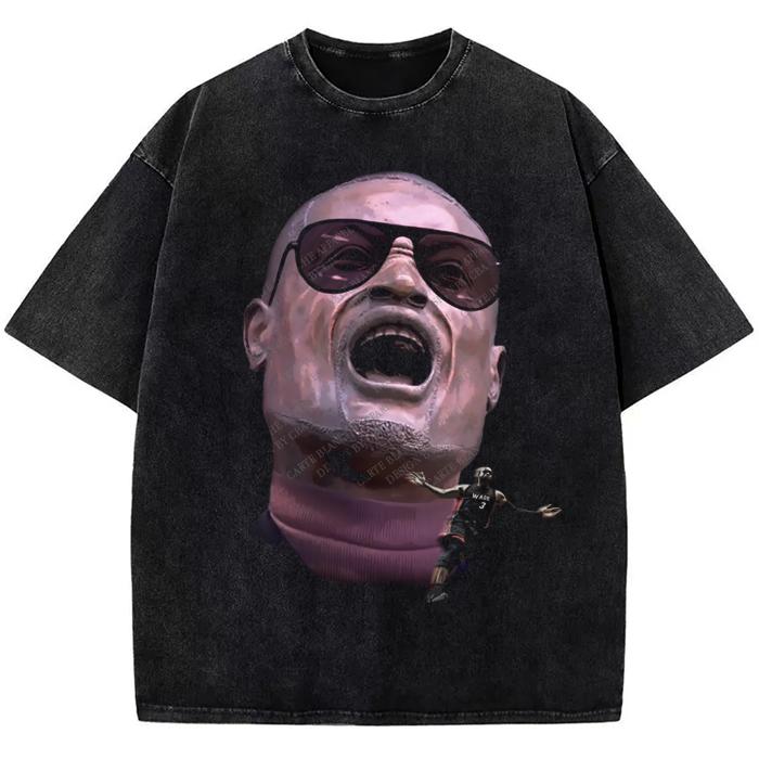 Dwyane Wade Statue Funny Parody Miami Basketball D Wade Lebron James Chris Bosh Custom Graphic Tee T-Shirt Streetwear Vintage