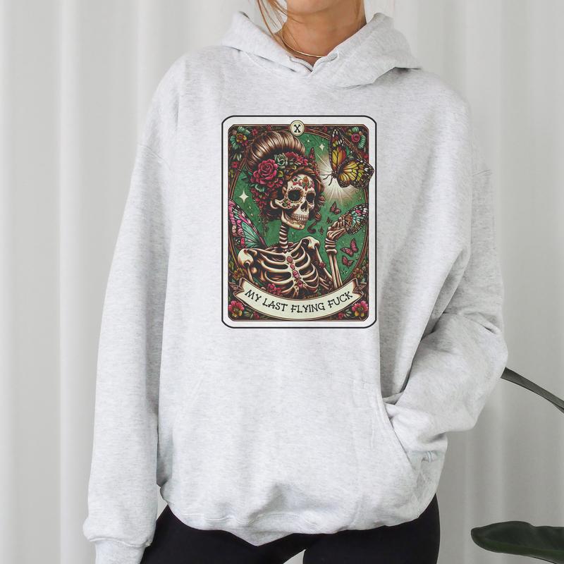 The Last Flying F Tarot - Unisex Crewneck Sweatshirt - Print is Sublimation, Christmas Crewneck, Gift Idea, Relaxed Fit, Casual Apparel