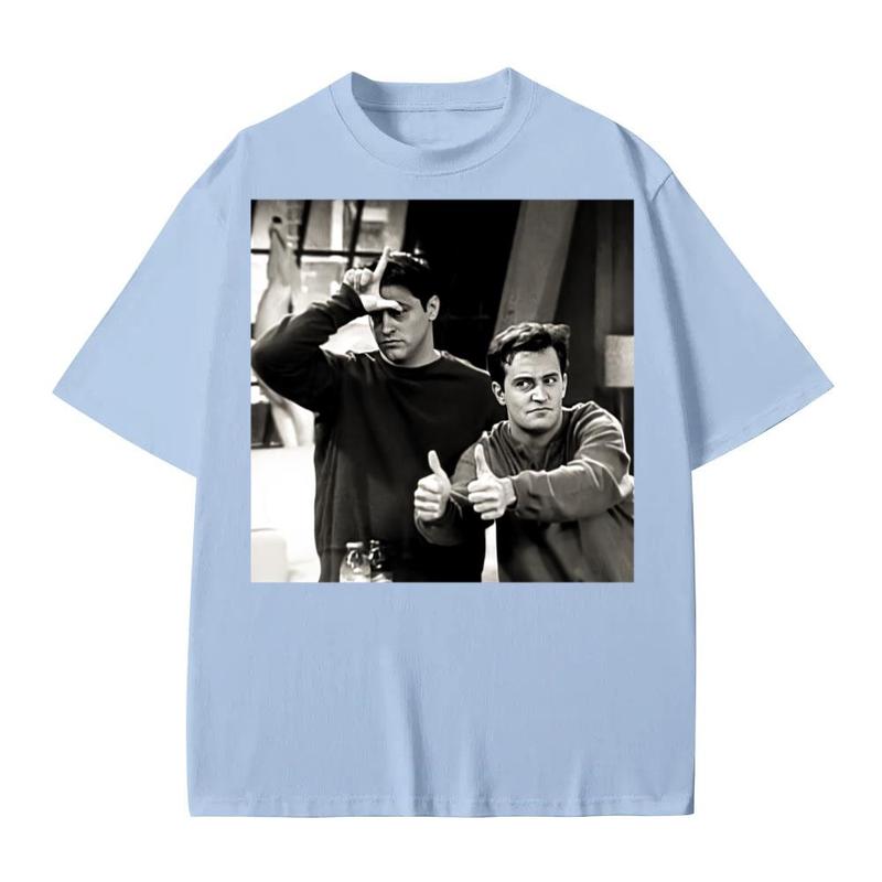 Chandler Bing Retro Friends Trendy Shirt Menswear Top