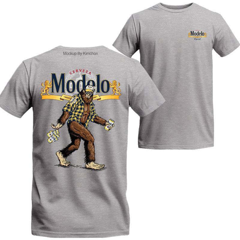 Bigfoot Modelo Especial T-shirt Modelo Especial Shirt, Beer Shirt Viral, Beer Crewneck, Menswear Top Underwear Tshirt Streetwear