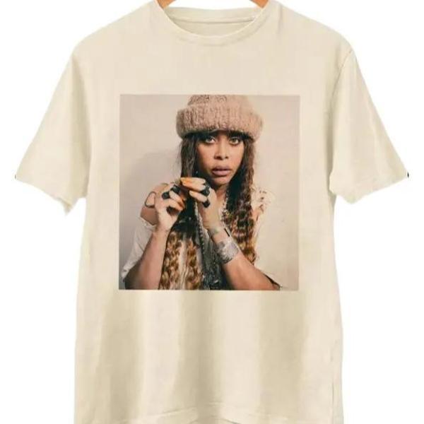 Erykah Badu 90s Graphic T-Shirt, Vintage Music Icon Design, Casual Unisex Cotton Tee,  Menswear Top, Womenswear Top, Gift For People, Soft Love