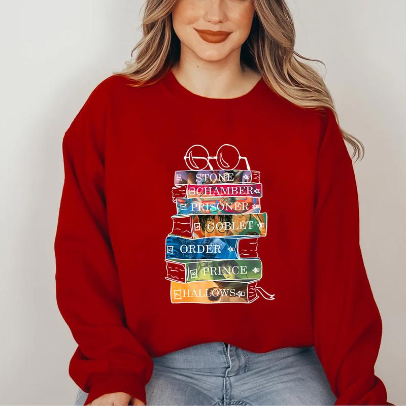 HP All Series Sweatshirt Hoodie Shirt, gift for fan Cotton Menswear Relaxed Fit Sweaters Tee