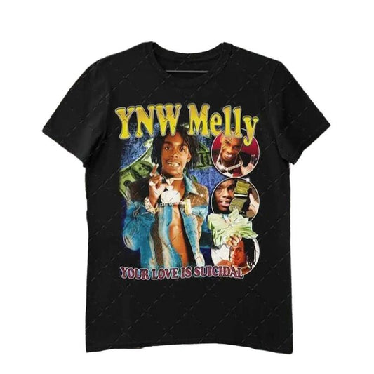 Vintage Stylish Ynw Melly Unisex T-Shirts - American Rapper Sweatshirt, Hoodie, Comfort Colors