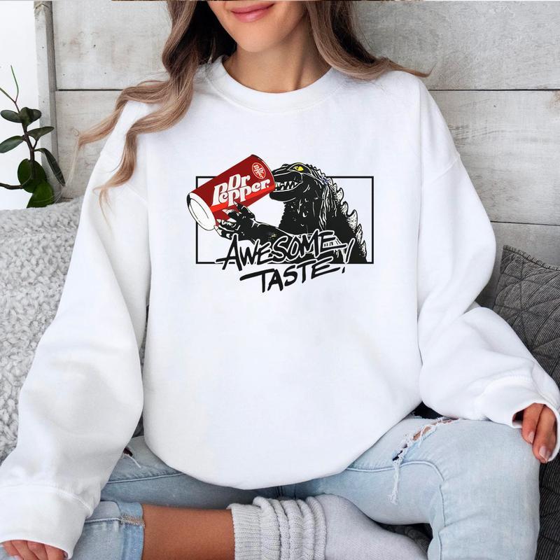 Godzilla Awesome Taste! Dr Pepper Sweatshirt  Unisex