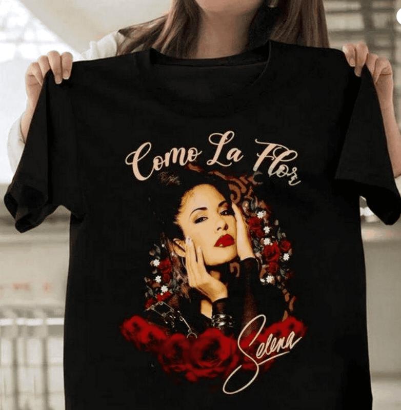 Como La Flor Selena Quintanilla Fan Shirt, Unisex Cotton Graphic T-Shirt, Unisex Cotton Tee