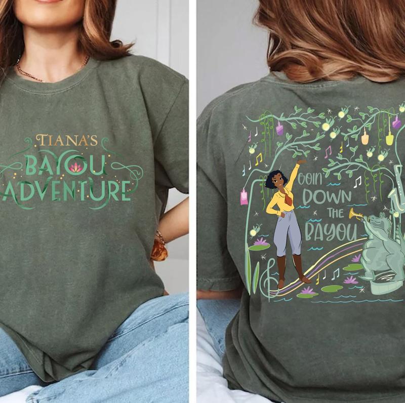 Tiana's Bayou Adventure Shirt, WDW land Princess Shirt, Tiana Princess Shirt, Tiana&#39;s Palace Shirt, Girl Trip Shirt , Free Shipping, Unisex T-Shir
