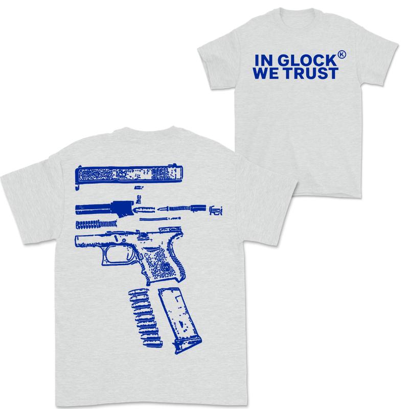 In Giockk We Trust Double-Sided Blue Design Shirt - Full Color Edition Menswear Top