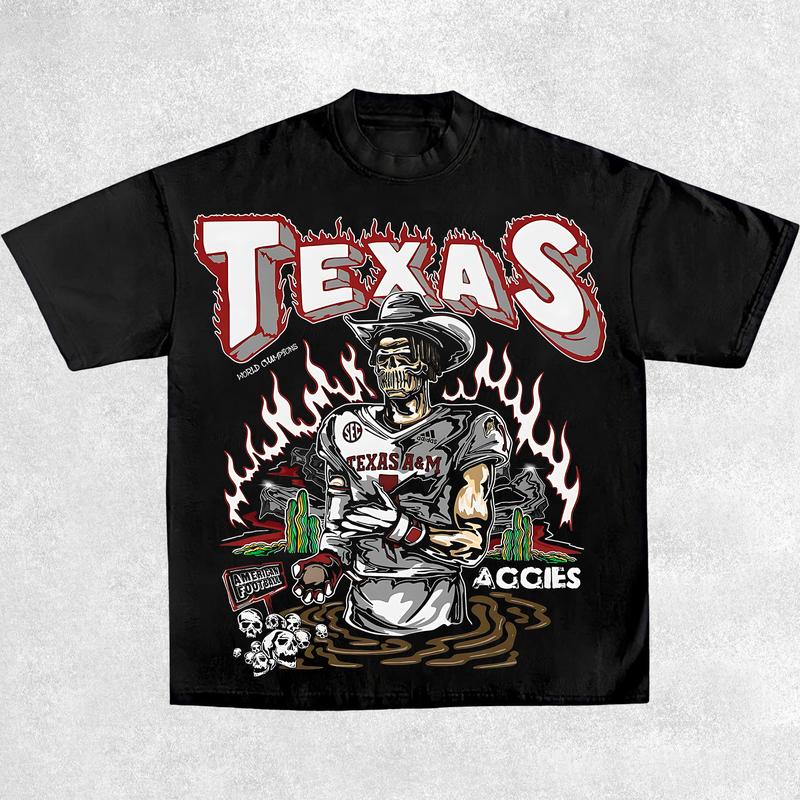 Texas Shirt, Vintage 90s Unisex Football Tees, Football T-Shirts, Sports Shirt, Game Day Tee, Football Fan Gifts