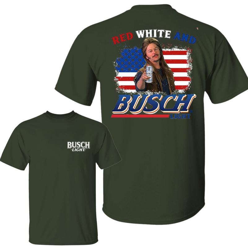 Busch Light -Beer- Joe Dirt Red White and Busch Light Tee, Joe Dirt Merica July 4th Shirt, Joe Dirt 4th of July, Merica Independence Day Shirt, Casual