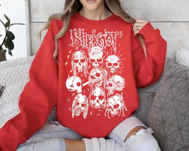 Slipknot Sweatshirt Heavy Metal Rock Band Crewneck Sweatshirt