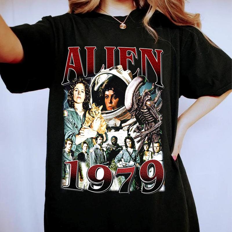 Limited Alie_n 1979 Vintage T-Shirt, Shirt Gift for Women and Men Unisex T-Shirt Medium Cotton Tshirt