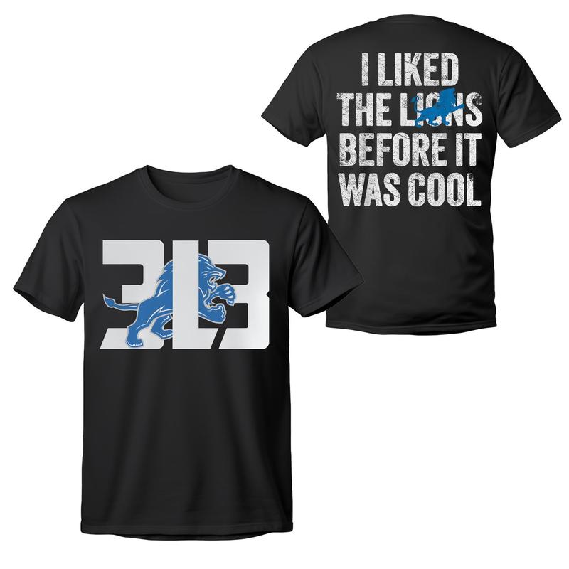 Grit I Liked The Lion Before It Was Cool TShirt, Detroi Football Fan, Lion Unisex  Cotton Tee, Go Lion Shirt