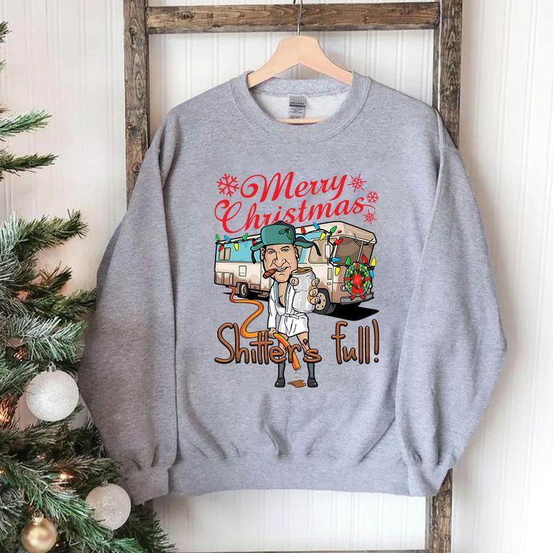 Merry Christmas Shitters Full Sweatshirt, Ational Lampoons Christmas Shirt, Christmas Sweatshirt, Christmas Trending Sweatshirt, Holiday Sweatshirt, H