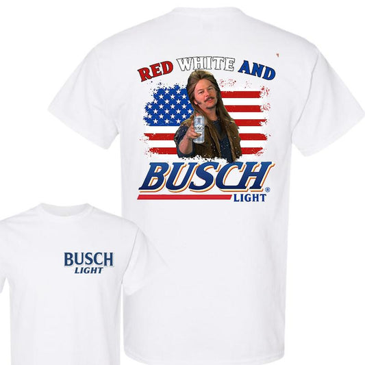 Busch Light -Beer- Joe Dirt Red White and Busch Light Tee, Joe Dirt Merica July 4th Shirt, Joe Dirt 4th of July, Merica Independence Day Shirt, Casual