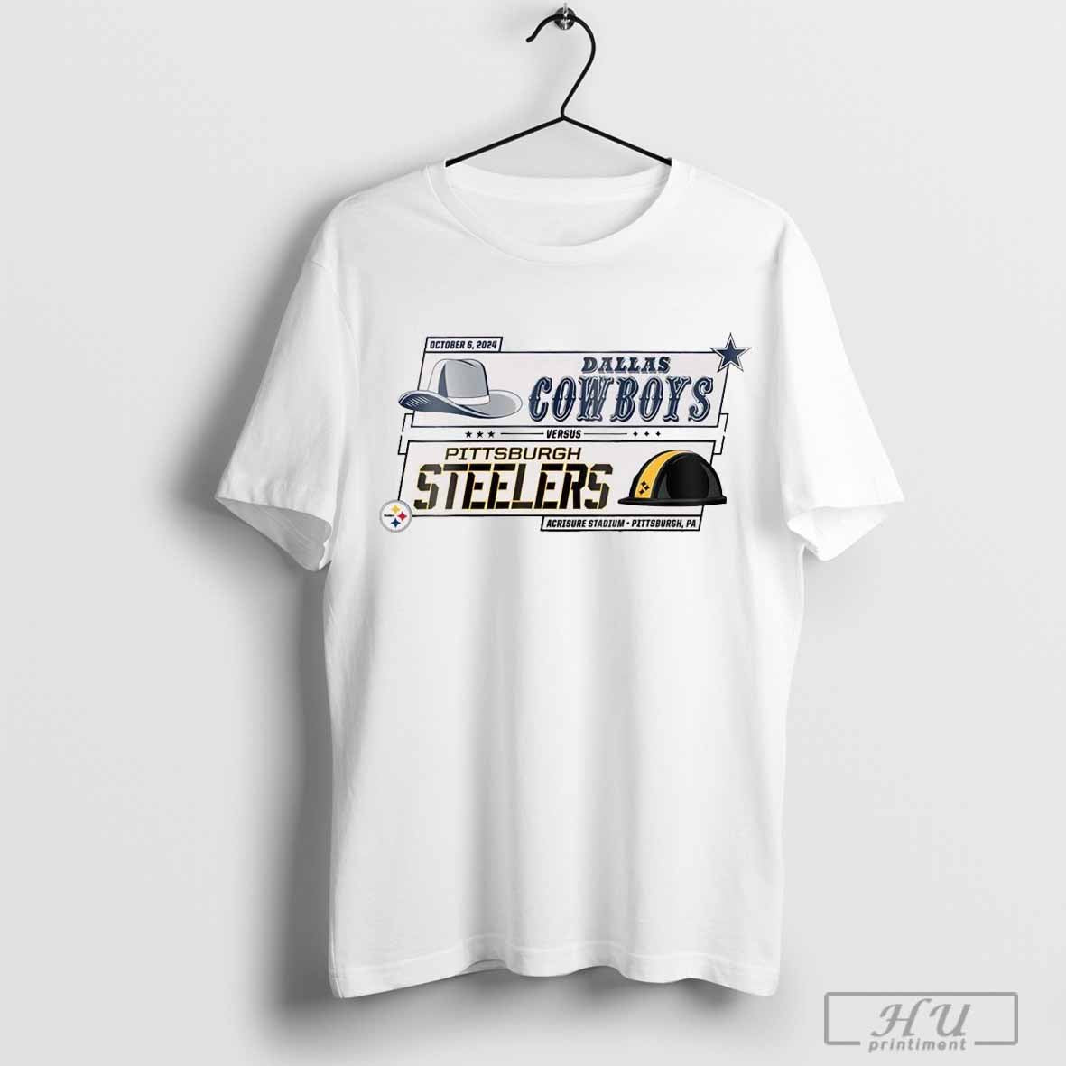 Pittsburgh Steelers Versus Dallas Cowboys October 6, 2024 Acrisure Stadium Pittsburgh, PA T-shirt