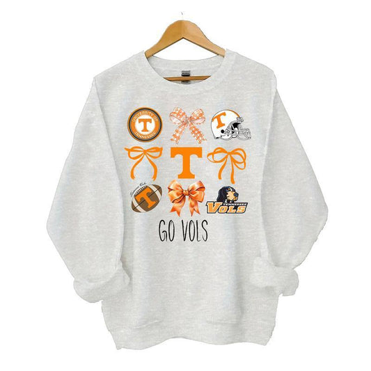 Tennessee Vols Coquette Football Sweatshirt, Tennessee University football Sweatshirt, Gameday tee Classic Cotton Sweaters Menswear football fan