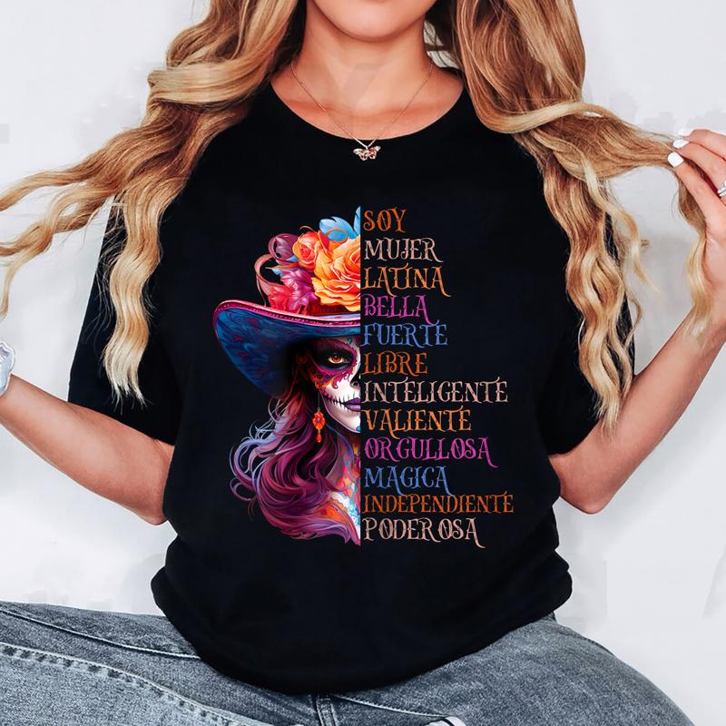 Soy Mujer Latina Fuerte Independiente Chingona Cinco De Mayo T-Shirt