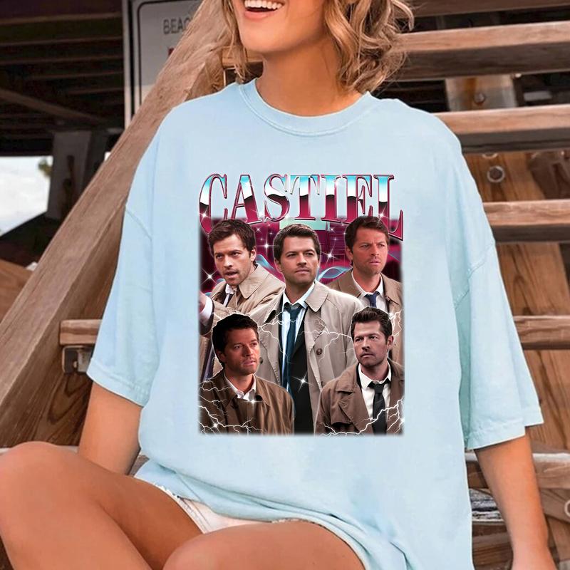 Castiel T Shirt, Vintage Castiel  T Shirt, Gift For Woman and Man Unisex T-Shirt Sweatshirt HoodieQuotes Casual Cotton