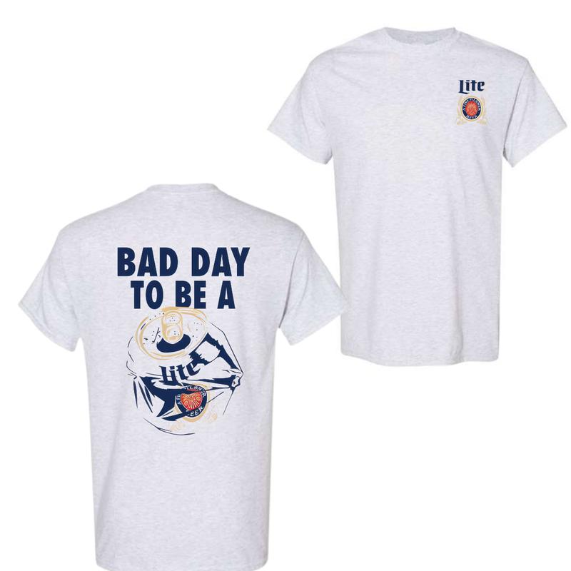Bad Day To Be A Miller Lite 2 Sides Tshirt, Miller Lite Tshirt, Tropical Tshirt