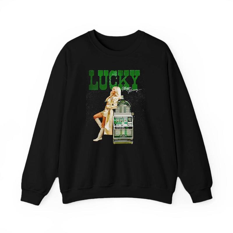 Megan Moroney lucky girl superstar pose shirt