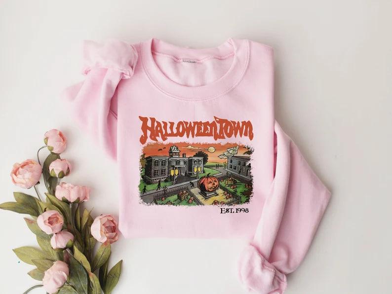 Halloweentown Est 1998 Sweatshirt, Halloweentown University, Retro Halloweentown Sweatshirt, Fall Sweatshirt, Halloween Sweatshirt