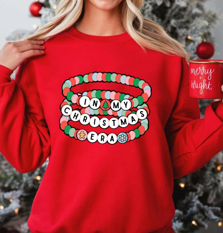 In My Christmas Era Shirt, Christmas Shirt, Friendship Bracelet Shirt