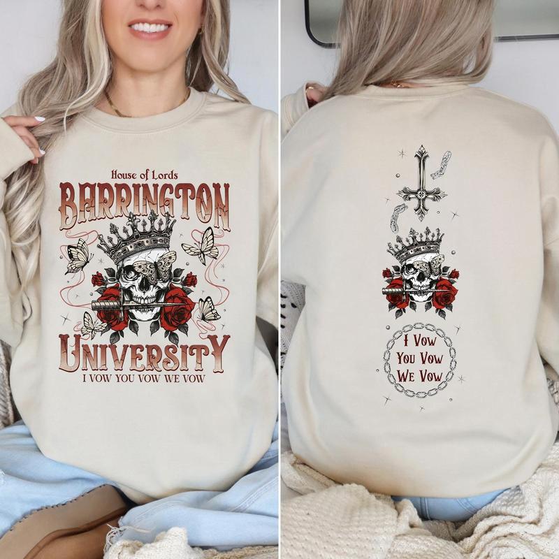 Barrington University The Ritual Sweatshirt, Shantel Tessier Merch, Booktok Shirt, LORDS Series Book Shirt, Book Lover Shirt, Bookish Merch, Dark Roma