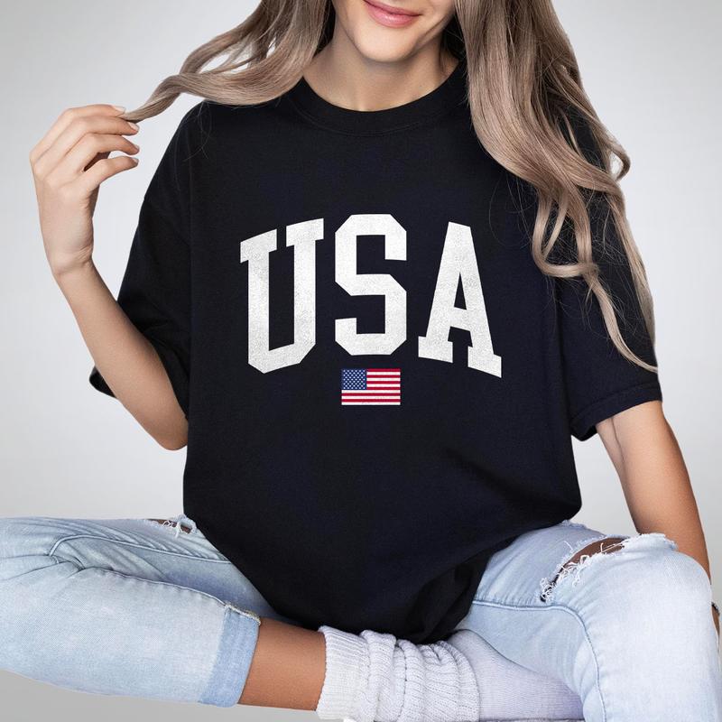 USA Flag Shirt, 4th of July Shirt, Big USA Tshirt, USA Comfort Shirt, USA Flag Comfort Tee, Usa Comfort Colors Tee, Usa Shirt, Retro USA T-Shirt, Inde