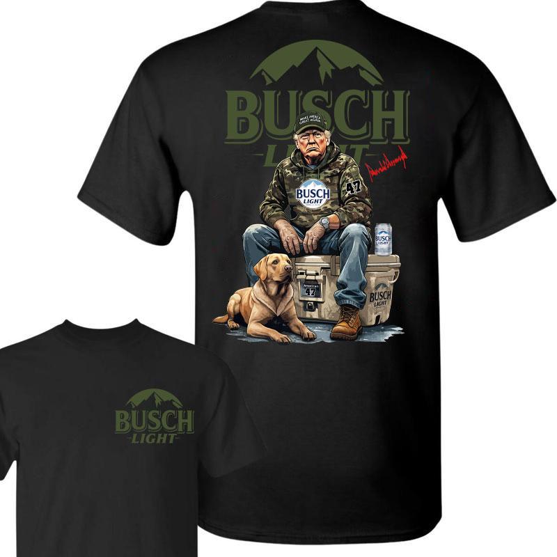 Trump Hunting Signature Busch Light Shirt , Trumpp won 47th president Election 2024, Trumpp Supporter,  signature Busch Light Shirt, Hunting Trump Wit