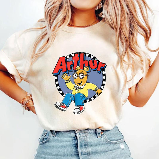 Arthur Non Distressed Arthur Waving Logo Stroke Shirt, Arthur and Friends Shirt, Arthur Marc Brown, Arthur's Adventure Tee, Children's Character Affir