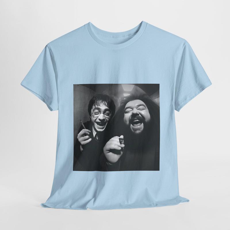 420 Joint from Harry and Hagrid Unisex Gildan Cotton T Shirt - Humorous Hogwarts Print Graphic Tee