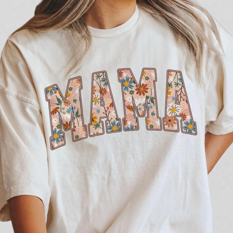 Retro Mama Floral Shirt, Mama Graphic Tee, Cute Gardener Mama Shirt Gift For Mom, Flower Mama Shirt, Floral Mama Shirt, Flower Lover Mama Shirt, Mom B