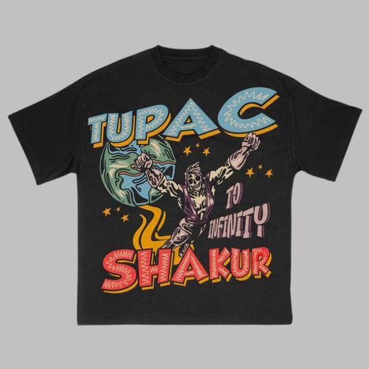 Skull Tupac T-Shirt, 2Pac Vintage Tee, Music Rap Graphic Tee, Unisex Fashion Hip Hop Shirt Menswear Womenswear Streetwear